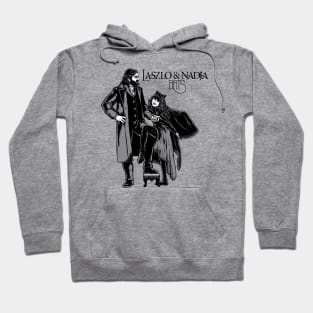 LASZLO AND NADJA BATS BLACK WHITE Hoodie